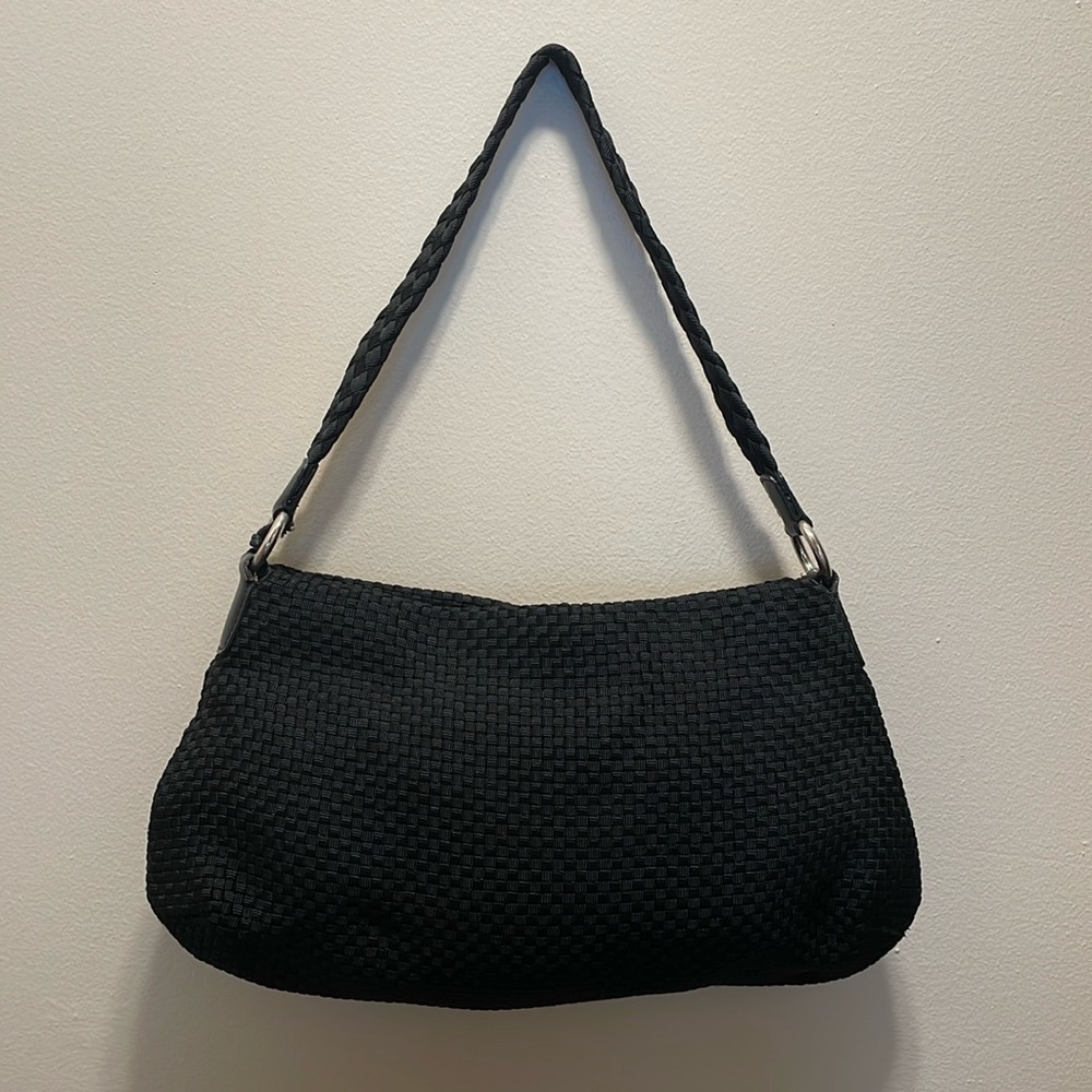 The Sak black woven shoulder bag